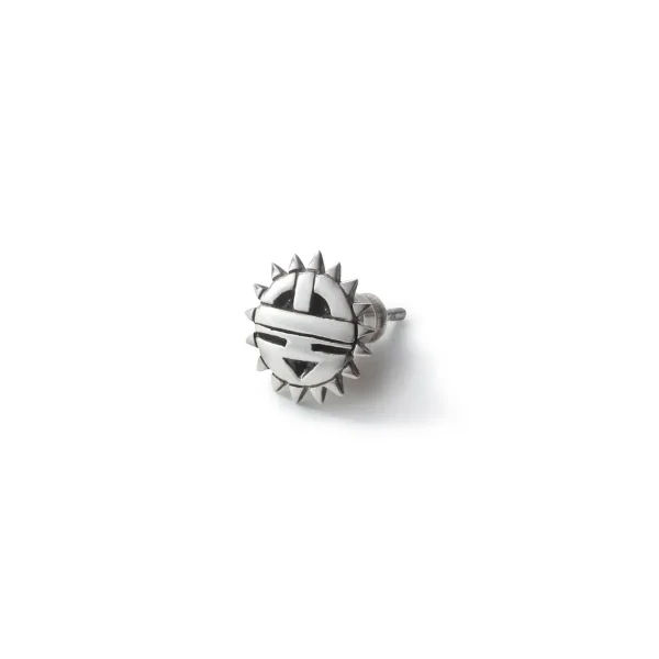 Sun Face Stud Earrings - รูปภาพ 2