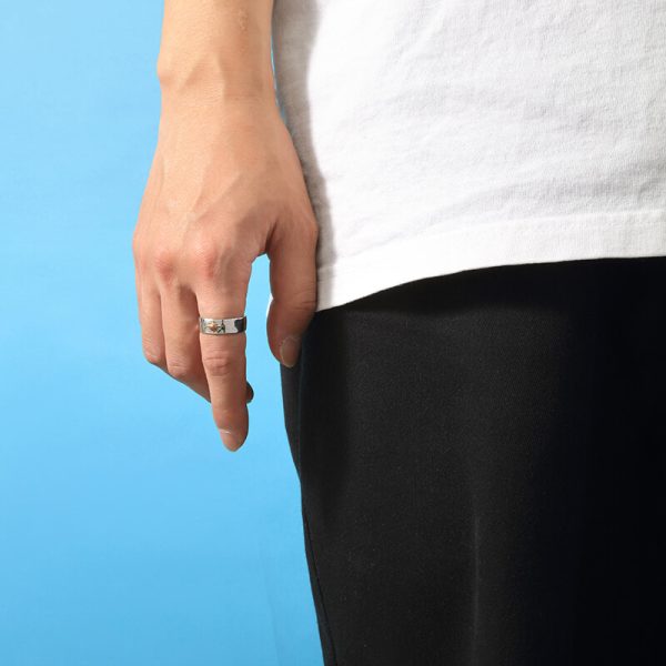 Sun Symbol Hammered Ring - รูปภาพ 3