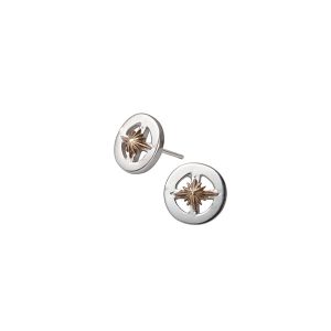 Sun Symbol Medicine Wheel Stud Earrings