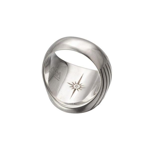 SAAD Premium Turquoise and 18K Gold Round Signet Ring - รูปภาพ 3