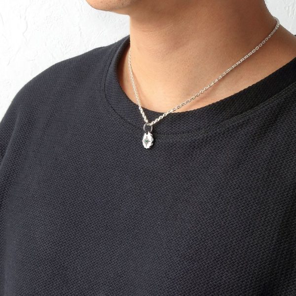 May Birthstone Emerald Sun Symbol Pendant - รูปภาพ 3