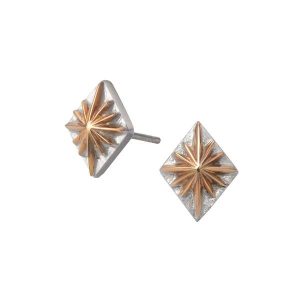Sun Symbol Lozenge Earrings