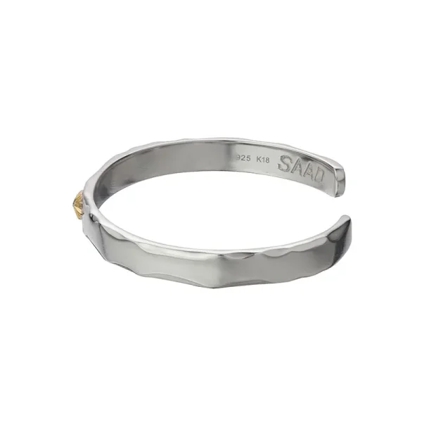 Sun Symbol 18K Gold Plated Bangle, Slim - รูปภาพ 4