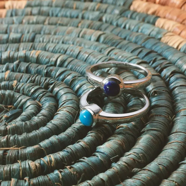 SAAD Premium Lapis Lazuli Round Ring - Image 4