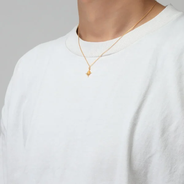 24K Gold Plated Sun Symbol Necklace - รูปภาพ 5