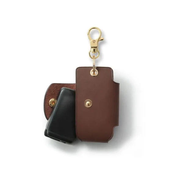 Genuine Leather Key Case Brown Saddle Leather - รูปภาพ 4