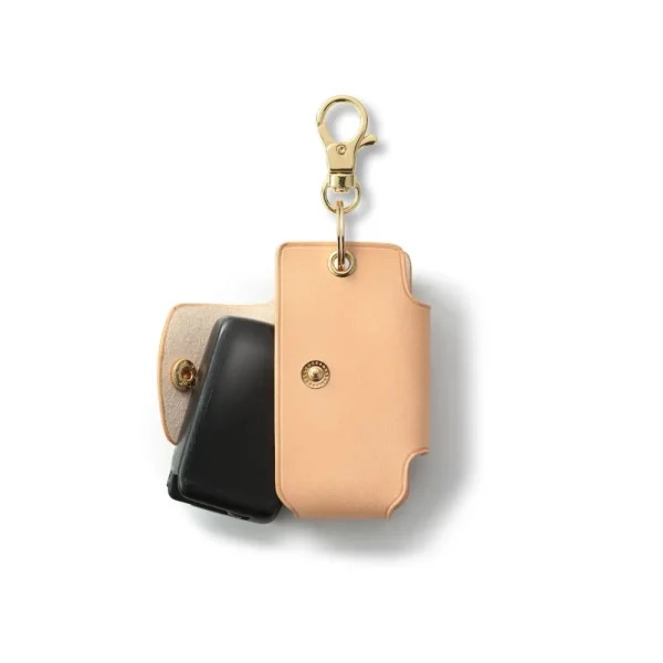 Genuine Leather Key Case Natural Saddle Leather - Image 4