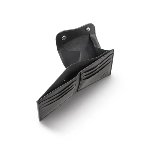 Compact Mini Wallet/Leather Wallet Black Saddle Leather - รูปภาพ 5