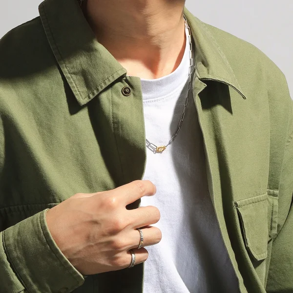 Arabesque 24K Gold Plated Link Chain Necklace - รูปภาพ 3