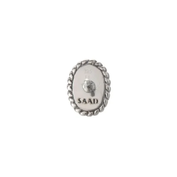 Onyx Wirework Oval Stud Earrings - Image 3