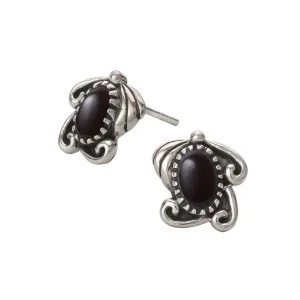 Onyx Oriental Stud Earrings