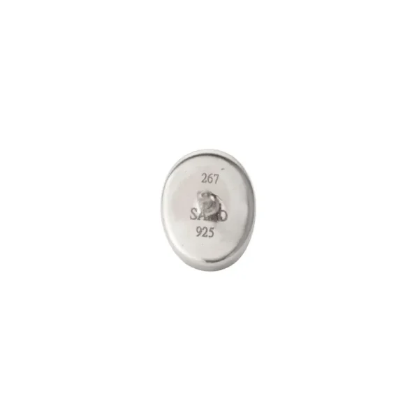 Onyx Oval Stud Earrings - Image 3
