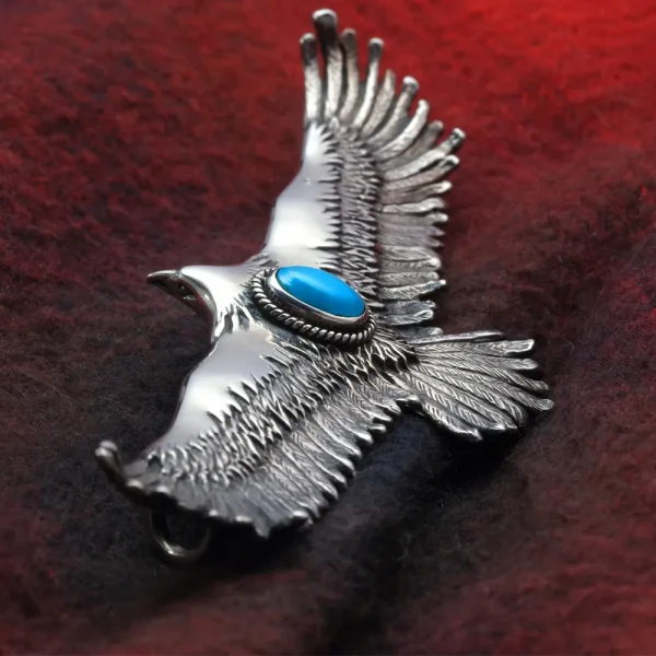 Turquoise Eagle Pendant - Image 6
