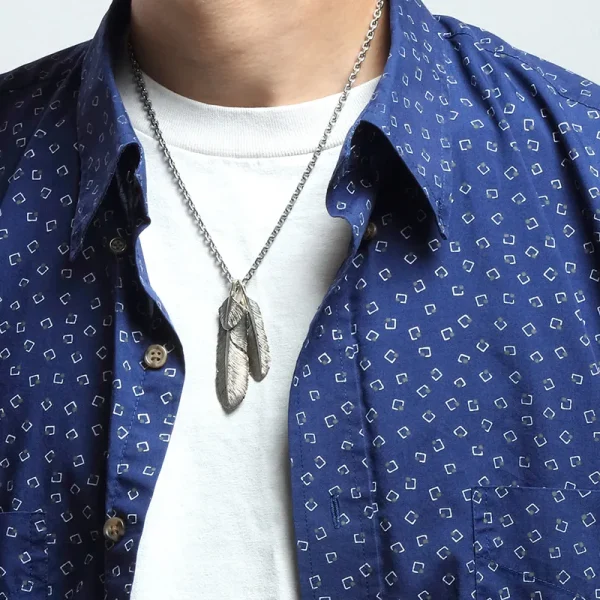 Feather Heart Left Facing Pendant - รูปภาพ 5