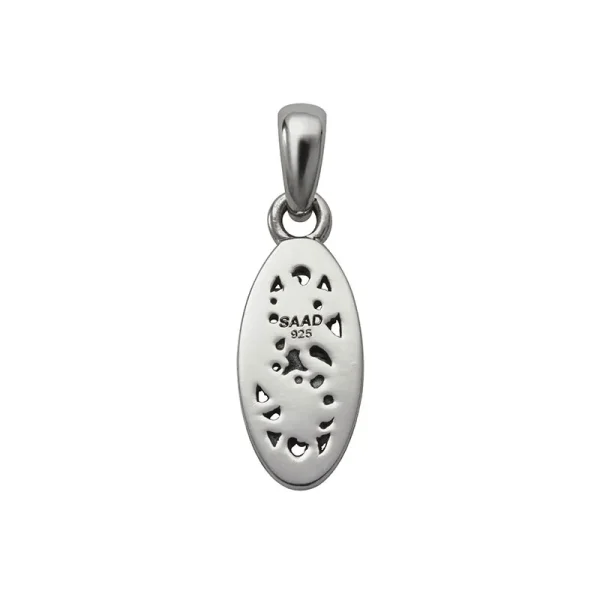 Sun Symbol and Arabesque Oval Pendant, Small - รูปภาพ 3