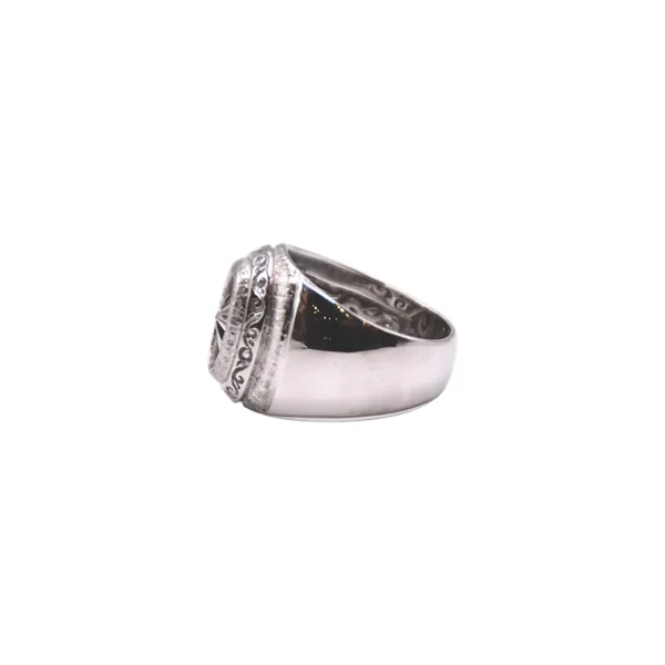 Archive Collection Rhodium Plated Sun Symbol and Arabesque Ring - รูปภาพ 2