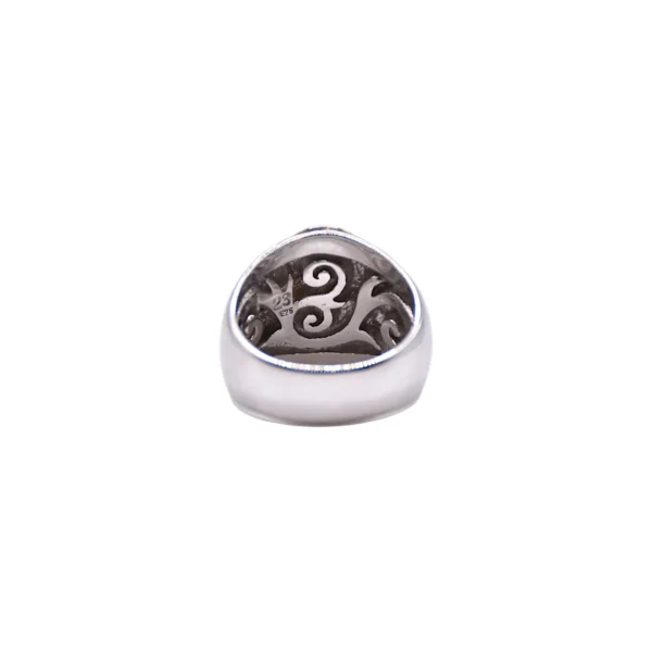 Archive Collection Rhodium Plated Sun Symbol and Arabesque Ring - รูปภาพ 3