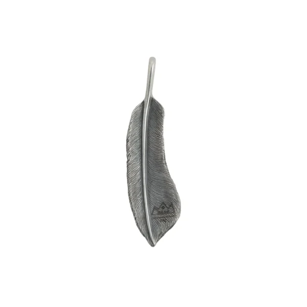 Covert Feather Sleeping Beauty Turquoise Right Facing Pendant, Small - Image 3