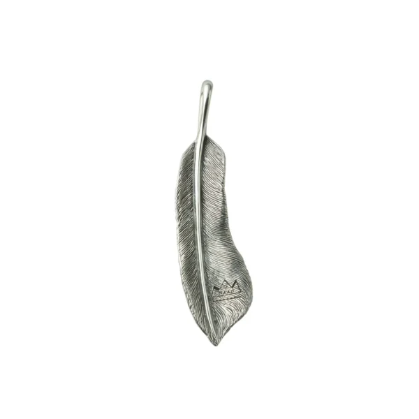 Covert Feather Right Facing Pendant, Small - Image 2