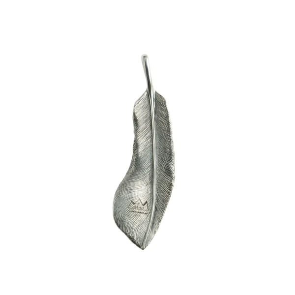 Covert Feather Left Facing Pendant, Large - Image 2