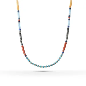 Canyon Sky Heishi Natural Stone Necklace, Small - 4mm