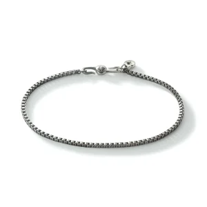 Venetian Stainless Steel Chain Bracelet with Sun Symbol Hook