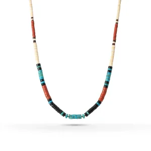 Sunset Trail Heishi Natural Stone Necklace - Max 6.3mm